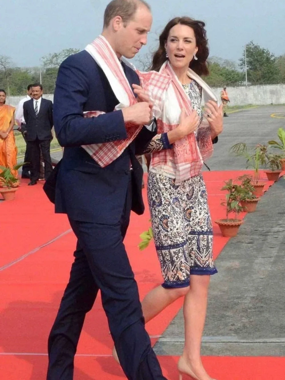 Tory Burch Chrissy Dress Royalty Blue Madura Duchess Kate dress